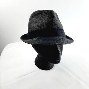 Black straw  Fedora Hat unisex’s